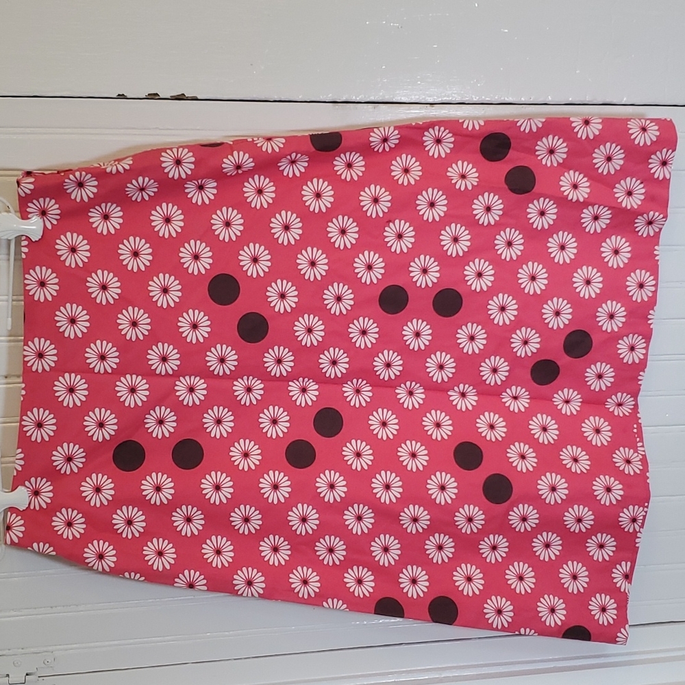Boden skirt pink with flowers  12L